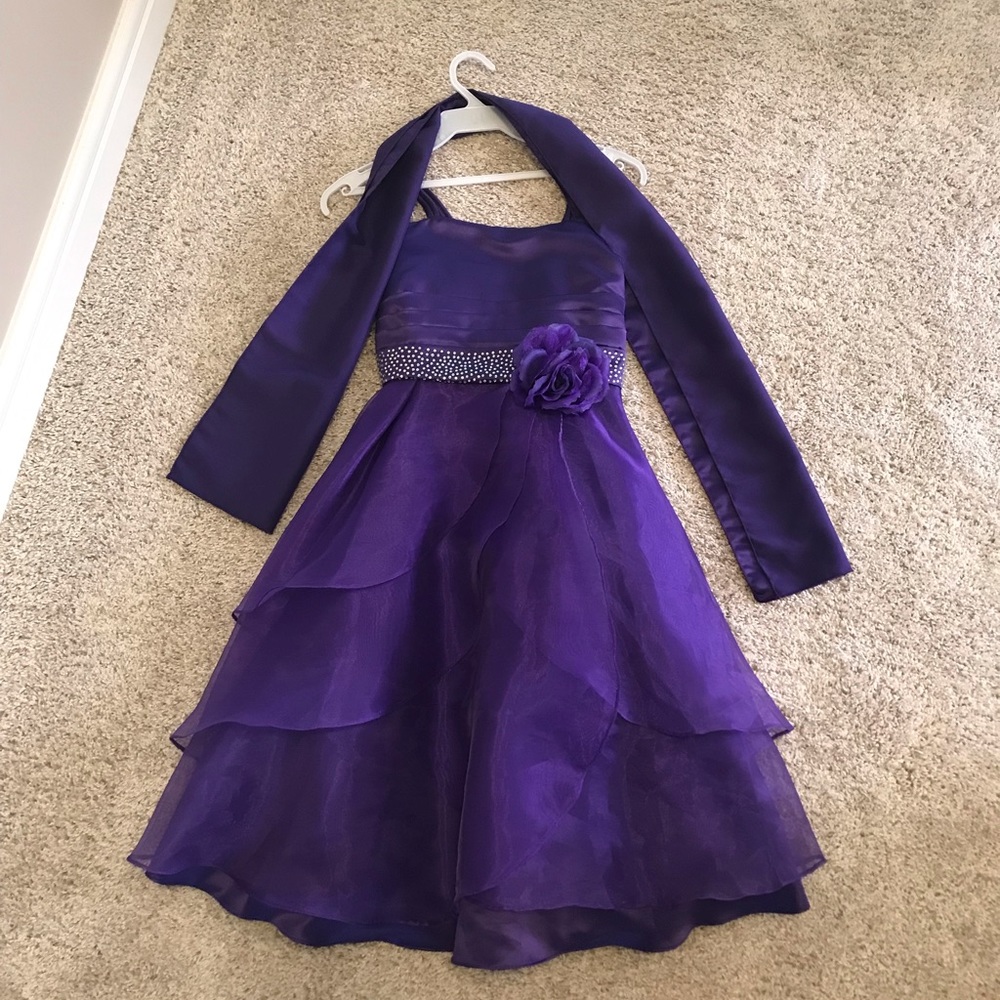 Guess purple dress size 10 kids
